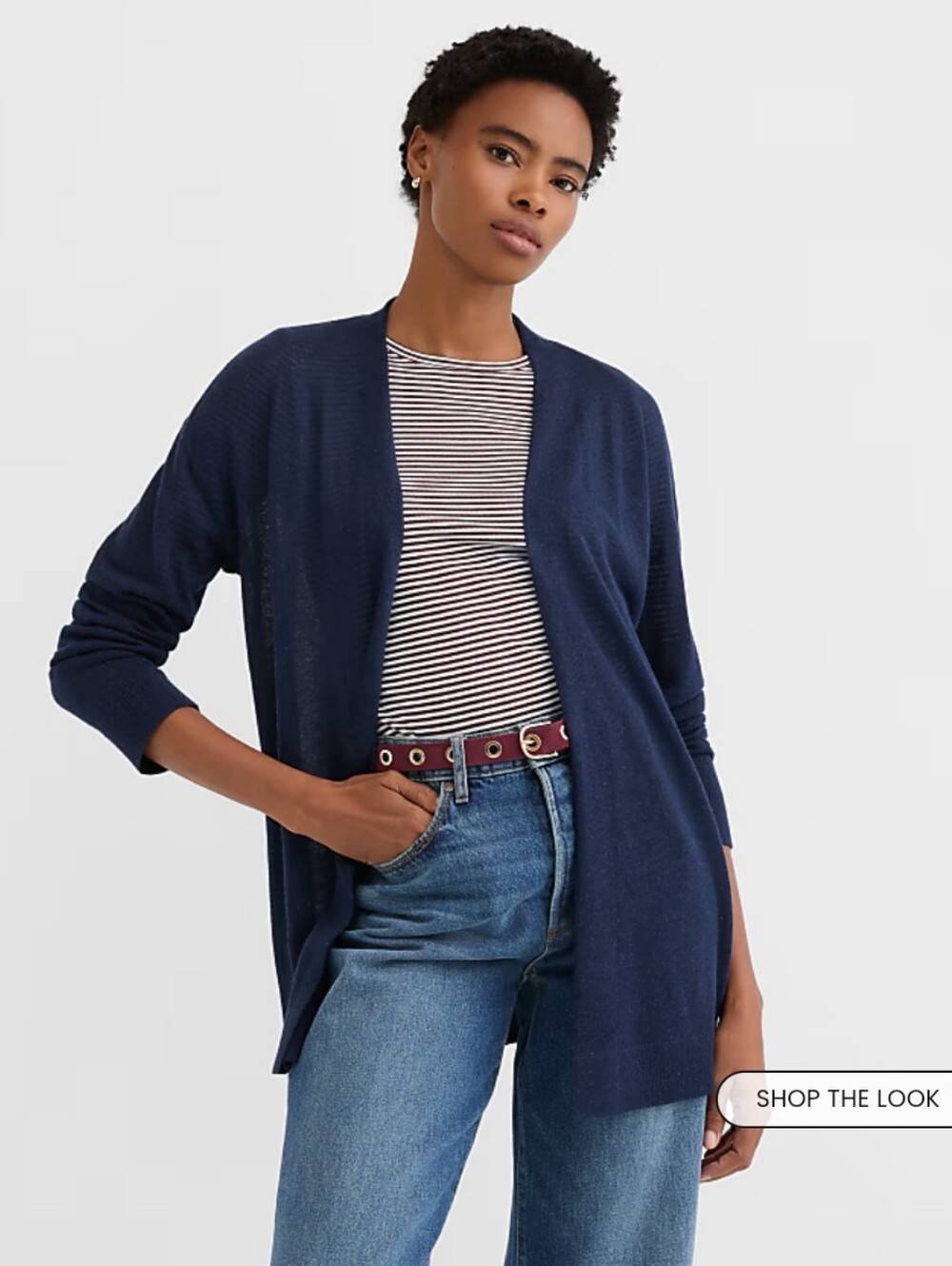 LOFT Sheer Open Cardigan- XL